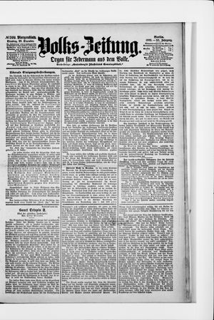 Volks-Zeitung vom 23.12.1902