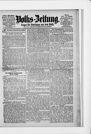 Volks-Zeitung vom 27.12.1902