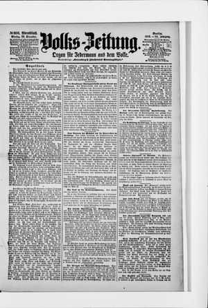 Volks-Zeitung vom 29.12.1902