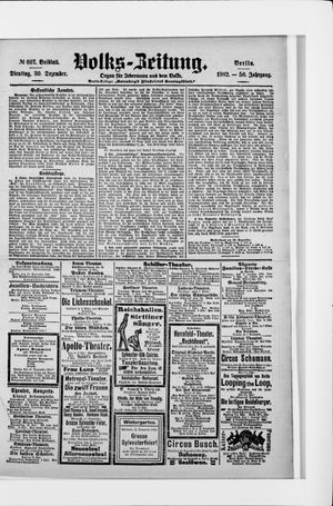 Volks-Zeitung vom 30.12.1902