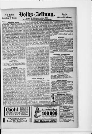 Volks-Zeitung on Jan 8, 1903