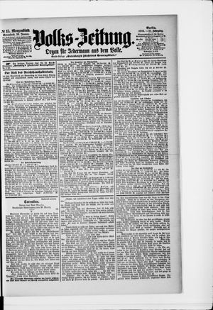 Volks-Zeitung vom 10.01.1903