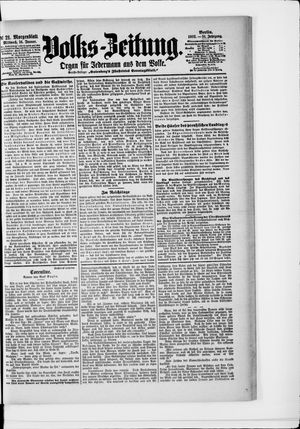 Volks-Zeitung vom 14.01.1903