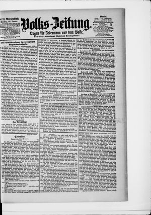 Volks-Zeitung vom 20.01.1903