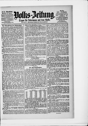 Volks-Zeitung vom 21.01.1903
