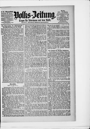 Volks-Zeitung on Jan 22, 1903