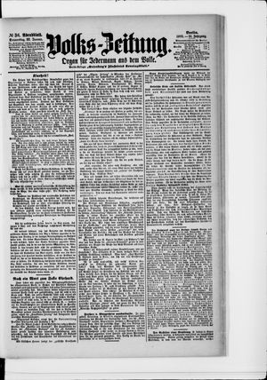 Volks-Zeitung vom 22.01.1903