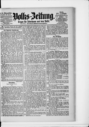 Volks-Zeitung on Jan 24, 1903