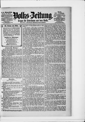 Volks-Zeitung vom 25.01.1903