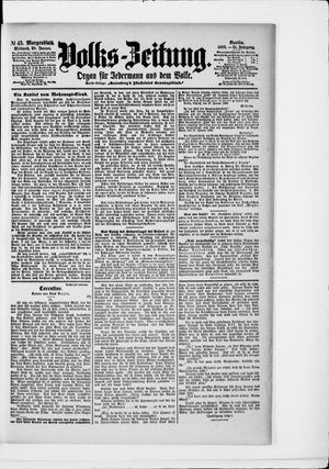 Volks-Zeitung vom 28.01.1903