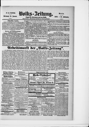 Volks-Zeitung on Jan 28, 1903
