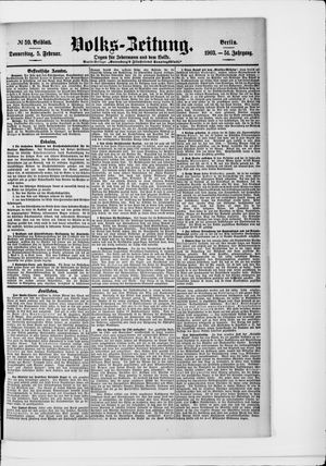 Volks-Zeitung vom 05.02.1903