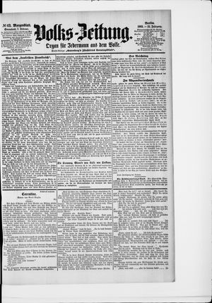 Volks-Zeitung vom 07.02.1903