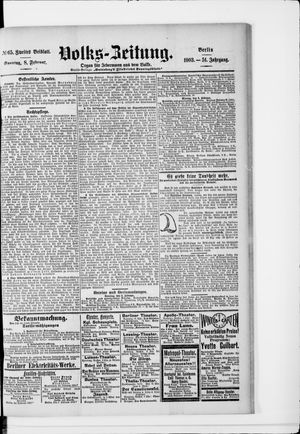 Volks-Zeitung vom 08.02.1903