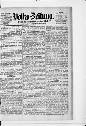 Volks-Zeitung vom 09.02.1903