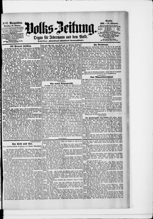 Volks-Zeitung vom 10.02.1903