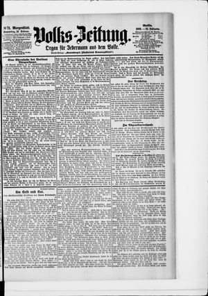 Volks-Zeitung vom 12.02.1903