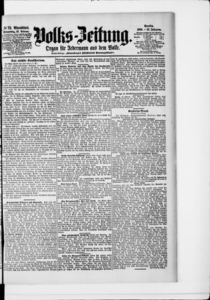 Volks-Zeitung vom 12.02.1903