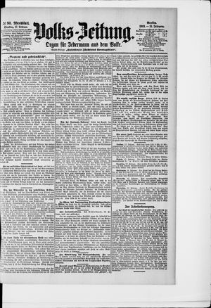 Volks-Zeitung vom 17.02.1903