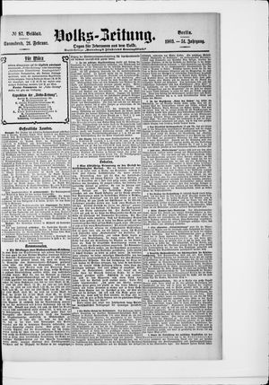 Volks-Zeitung on Feb 21, 1903