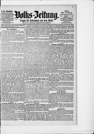 Volks-Zeitung on Feb 21, 1903