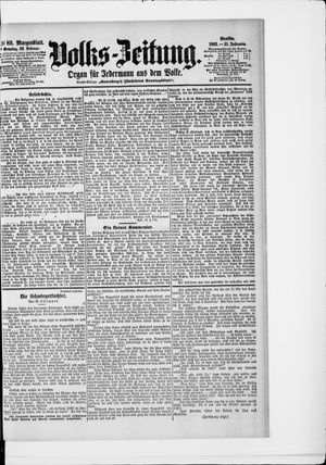 Volks-Zeitung vom 22.02.1903