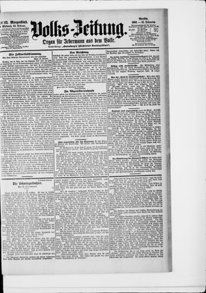 Volks-Zeitung vom 25.02.1903