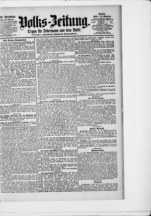 Volks-Zeitung vom 27.02.1903