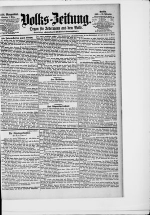 Volks-Zeitung vom 01.03.1903