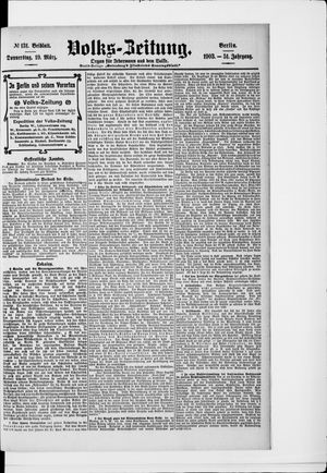 Volks-Zeitung vom 19.03.1903
