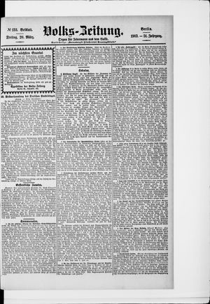 Volks-Zeitung vom 20.03.1903