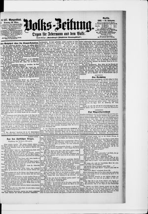 Volks-Zeitung vom 22.03.1903