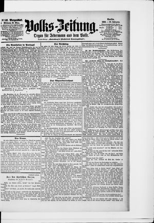 Volks-Zeitung vom 25.03.1903