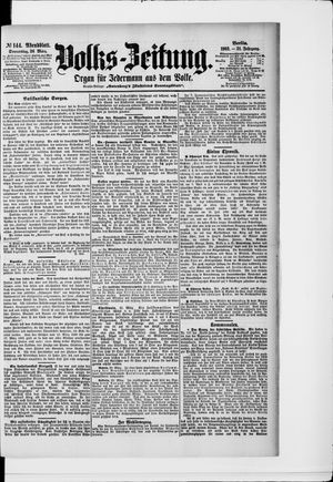 Volks-Zeitung vom 26.03.1903