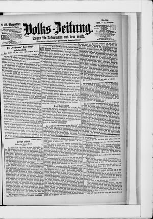 Volks-Zeitung vom 02.04.1903