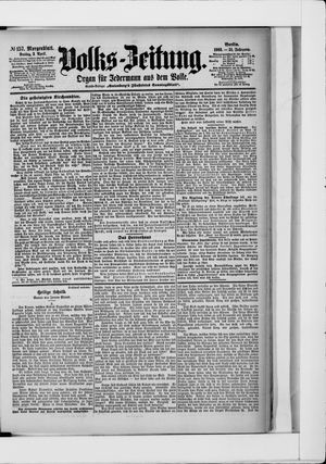 Volks-Zeitung vom 03.04.1903