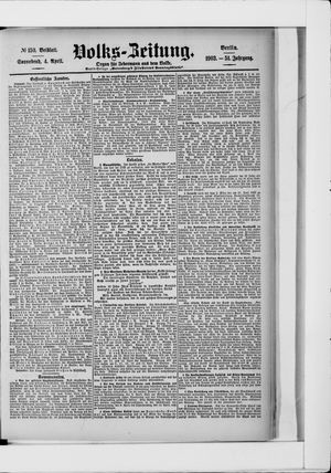 Volks-Zeitung vom 04.04.1903