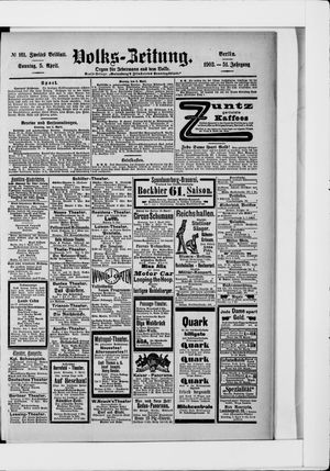 Volks-Zeitung vom 05.04.1903