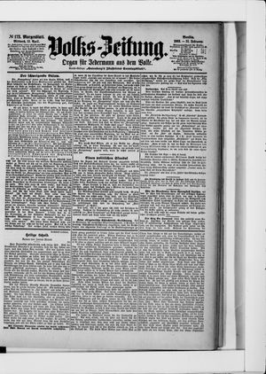 Volks-Zeitung vom 15.04.1903