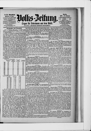 Volks-Zeitung vom 15.04.1903