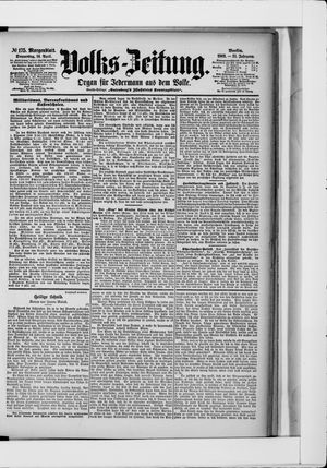 Volks-Zeitung vom 16.04.1903