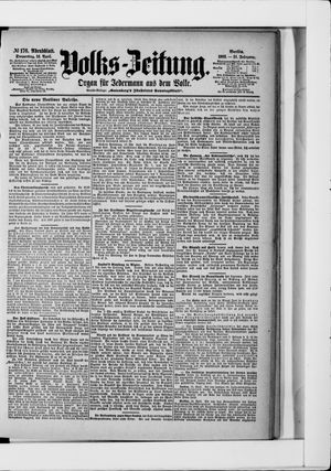 Volks-Zeitung vom 16.04.1903