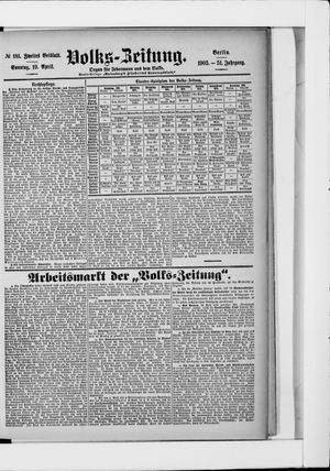 Volks-Zeitung vom 19.04.1903