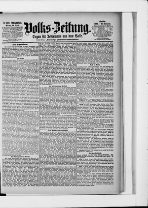 Volks-Zeitung vom 20.04.1903