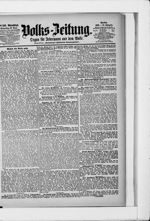 Volks-Zeitung vom 23.04.1903