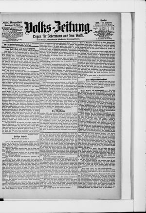 Volks-Zeitung vom 25.04.1903