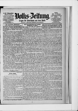 Volks-Zeitung vom 29.04.1903