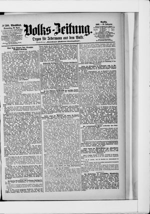Volks-Zeitung vom 30.04.1903