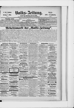 Volks-Zeitung vom 08.05.1903