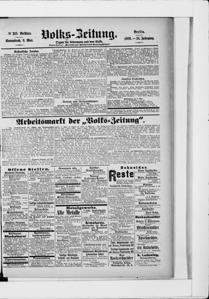 Volks-Zeitung vom 09.05.1903